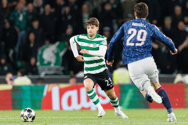 Daniel Braganca seen during UEFA Champions League quarterfinal game between teams of Sporting CP and Arsenal FC at Estadio Jose Alvalade (Maciej Rogowski Ball Raw Images) Lisbon Estadio Jose Alvalade Portugal Copyright: xMaciejxRogowskix MaciejRogowskiSportingArsenal2526459