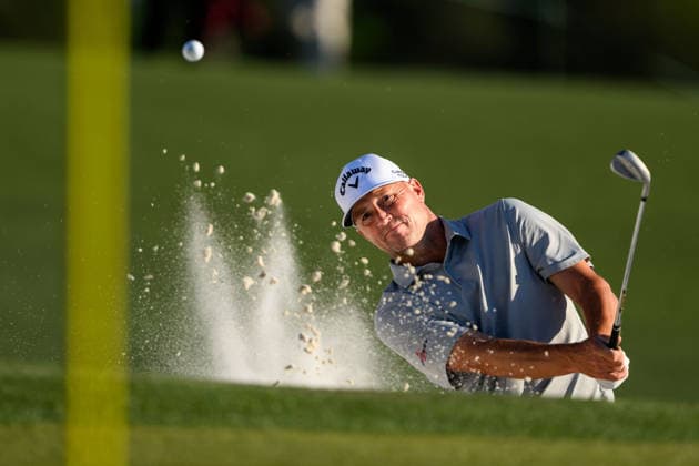 260407 Alex NorÃ n of Sweden during a practice round prior to the 2026 Masters Golf Tournament on April 7, 2026 in Augusta Photo Petter Arvidson BILDBYRAN kod PA PA1191 golf masters bbeng the masters augusta sverige  Copyright: PETTERxARVIDSON BB260407PA146