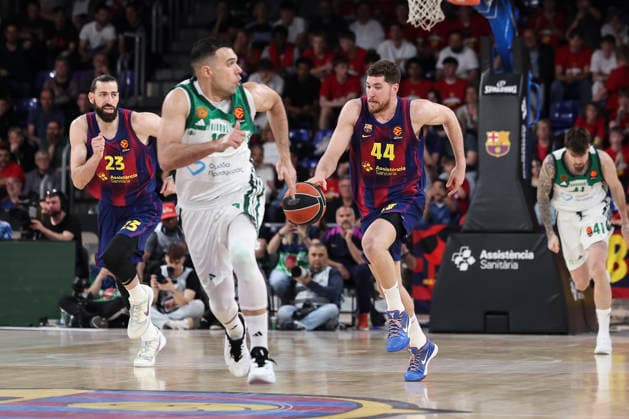 April 7, 2026, Barcelona, Barcelona, Spain: Joel Parra of FC Barcelona, Barca in action during the EuroLeague Regular Season Round 36 match played between FC Barcelona and Panathinaikos Aktor Athens at Palau Blaugrana on April 07, 2026 in Barcelona, Spain. Barcelona Spain - ZUMAa181 20260407_zaa_a181_413 Copyright: xJavierxBorregox