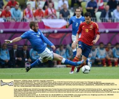 Football, EURO 2012, Spain - Italy, match scenes and team pictures