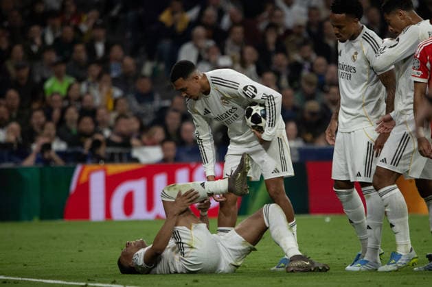 April 7, 2026, Madrid, Spain: Kylian MbappÃ of Real Madrid in action during the UEFA Champions League match between Real Madrid and Bayern Munich played at the Santiago BernabÃ u Stadium. Final score: Real Madrid 1 - 2 Bayern Munich. UCL: Real Madrid 1 Bayern Munich 2 - 7 Apr 2026  - ZUMAs197 20260407_aaa_s197_152 Copyright: xDavidxCanalesx
