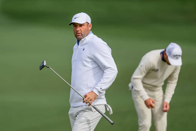260407 Scottie Scheffler of the United States during a practice round prior to the 2026 Masters Golf Tournament on April 7, 2026 in Augusta Photo Petter Arvidson BILDBYRAN kod PA PA1191 golf masters bbeng the masters augusta  Copyright: PETTERxARVIDSON BB260407PA229