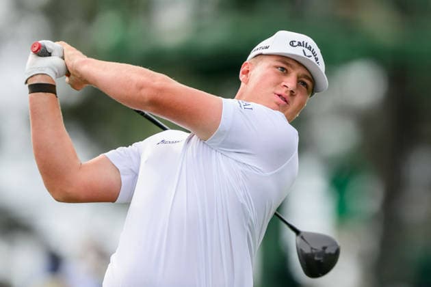 260407 Jackson Herrington of the United States during a practice round prior to the 2026 Masters Golf Tournament on April 7, 2026 in Augusta Photo Petter Arvidson BILDBYRAN kod PA PA1191 golf masters bbeng the masters augusta  Copyright: PETTERxARVIDSON BB260407PA247