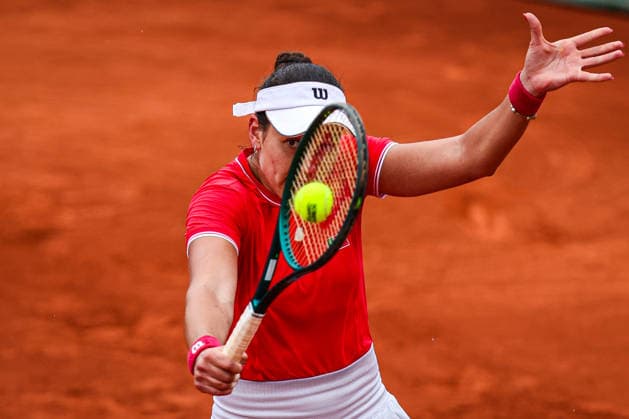 Billie Jean King Cup - Day 1 Matilde Jorge of Portugal competes in the Billie Jean King Cup play-offs women s singles match against Noma Noha Akugue of Germany on day one of the Billie Jean King Cup play-offs at Clube de Tenis do Jamor in Lisbon, Portugal, on April 7, 2026. Lisbon Lisboa Portugal  Copyright: xMiguelxReisx originalFilename:reis-notitle260407_nppR5.jpg