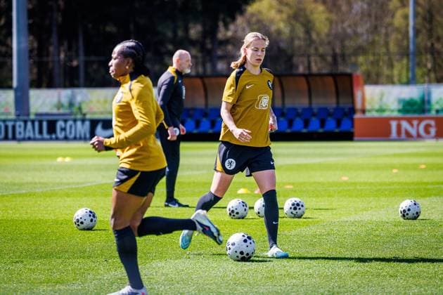 ZEIST , 08-04-2026 , KNVB Campus , Season 2025 2026 , Dutch UEFA qualification (women) football , training session dutch national team, Nationalteam women , picture shows Training Oranje Women 8-4-2026  x202912623x Copyright: