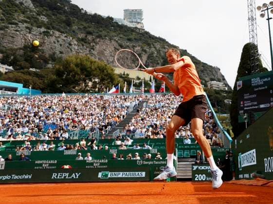 Monte-Carlo Rolex Master Tennis PHOTOPQR NICE MATIN Dylan Meiffret ; Roquebrune Cap-Martin ; 08 04 2026 ; 119e edition du Rolex Monte-Carlo Masters de Tennis. Matchs du 5e jour. ICI : Daniil Medvedev Rolex Monte-Carlo Masters at Monte-Carlo Country Club on April 8, 2026 in Monte-Carlo.Rolex Monte-Carlo Roquebrune Cap-Martin France  Copyright: xPHOTOPQR NICExMATIN MAXPPPxDylanxMeiffretx 20260408NIM8698 20260408NIM8698