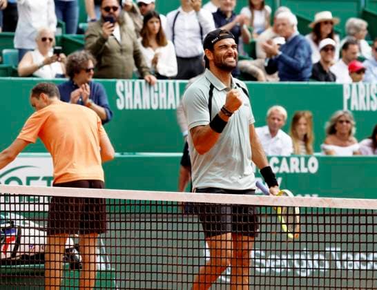 Monte-Carlo Rolex Master Tennis PHOTOPQR NICE MATIN Dylan Meiffret ; Roquebrune Cap-Martin ; 08 04 2026 ; 119e edition du Rolex Monte-Carlo Masters de Tennis. Matchs du 5e jour. ICI : Matteo Berrettini remporte son match contre Daniil Medvedev Rolex Monte-Carlo Masters at Monte-Carlo Country Club on April 8, 2026 in Monte-Carlo.Rolex Monte-Carlo Roquebrune Cap-Martin France  Copyright: xPHOTOPQR NICExMATIN MAXPPPxDylanxMeiffretx 20260408NIM8712 20260408NIM8712