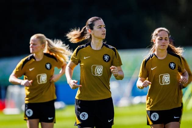 ZEIST , 08-04-2026 , KNVB Campus , Season 2025 2026 , Dutch UEFA qualification (women) football , training session dutch national team, Nationalteam women , picture shows Training Oranje Women 8-4-2026  x202913138x Copyright: