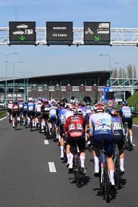 Scheldeprijs 2026 Cycling Race SCHOTEN, BELGIUM - APRIL 08 : Illustration picture during the 114th edition of Scheldeprijs an UCI ProSeries 1.Pro one day cycling road race for Men Elite of 205 km with start in Terneuzen and finish in Schoten on April 8, 2026 in Schoten, Belgium, 08 04 2026 ( Motordriver Kenny Verfaillie - Schoten Belgium  Copyright: xVincentxKalutx