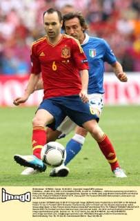 Football, EURO 2012, Andres Iniesta is best player of the tournament