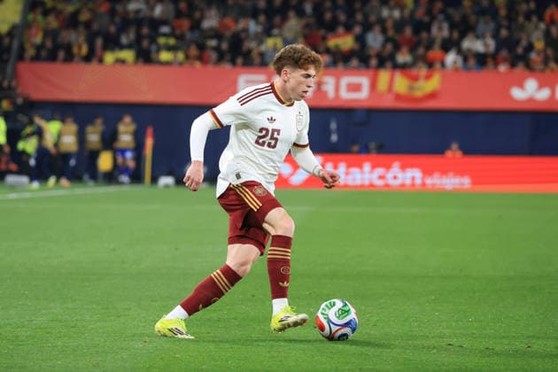 Spain - FIFA Friendly - Spain vs Serbia - 27 03 2026 SPAIN, VILLARREAL, MARCH 27. Victor Munoz of Spain during the FIFA friendly football match between Spain and Serbia on March 27, 2026 at Estadio de la Ceramica in Villarreal, Spain. Photo by Manuel Blondeau AOP.Press Villarreal Estadio de la Ceramica Spain Copyright: x ManuelxBlondeau AOP.Pressx AOP20260327-0226