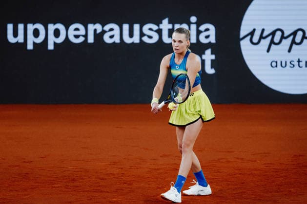 TENNIS - WTA, Tennis Damen Upper Austria Ladies Linz LINZ,AUSTRIA,08.APR.26 - TENNIS - WTA Tour, Upper Austria Ladies Linz. Image shows Dayana Yastremska (UKR).  GEPAxpictures xAlexanderxSolc