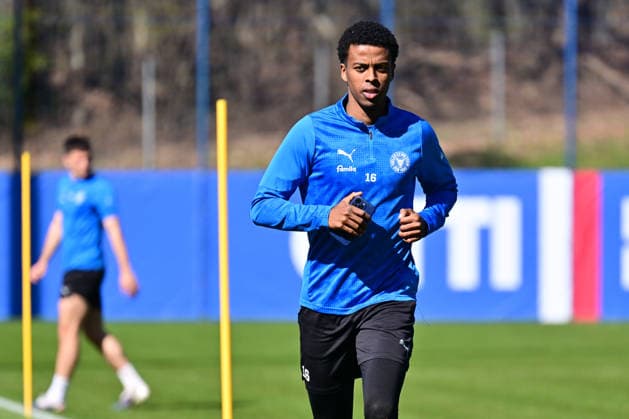 08 04 2026, Football, Men, 2 BL, Season 2025 2026, Training Holstein Kiel Andu Kelati Kiel, Projensdorf Projensdorf, Training ground Schleswig Holstein Germany