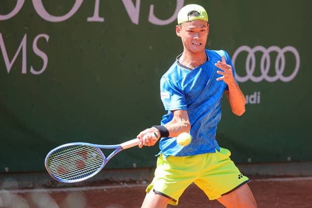 Rei SAKAMOTO (JPN) during ATP, Tennis Herren Challenger Monza, International Tennis match in Monza, Italy, April 08 2026  Copyright: xRobertaxCorradin IPAxSportx xipa-agency.netx xx IPA_73828263 IPA_Agency_IPA73828263