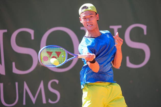 Rei SAKAMOTO (JPN) during ATP, Tennis Herren Challenger Monza, International Tennis match in Monza, Italy, April 08 2026  Copyright: xRobertaxCorradin IPAxSportx xipa-agency.netx xx IPA_73828281 IPA_Agency_IPA73828281
