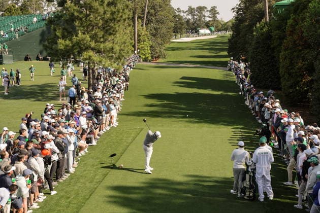 2026 Masters Tournament - practice round Rory McIlroy of Northern Ireland tees off at the 18th hole during the final practice round for the 2026 Masters Tournament at the Augusta National Golf Club in Augusta, Georgia, USA, 08 April 2026. The Masters golf tournament begins 09 April 2026. AUGUSTA GEORGIA United States  Copyright: xCHRISxTORRESx