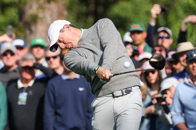2026 Masters Tournament - practice round Rory McIlroy of Northern Ireland tees off at the 17th hole during the final practice round for the 2026 Masters Tournament at the Augusta National Golf Club in Augusta, Georgia, USA, 08 April 2026. The Masters golf tournament begins 09 April 2026. AUGUSTA GEORGIA United States  Copyright: xCHRISxTORRESx