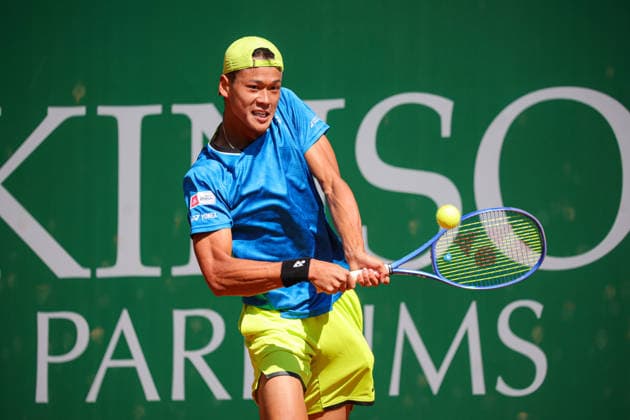 Rei SAKAMOTO (JPN) during ATP, Tennis Herren Challenger Monza, International Tennis match in Monza, Italy, April 08 2026  Copyright: xRobertaxCorradin IPAxSportx xipa-agency.netx xx IPA_73828258 IPA_Agency_IPA73828258