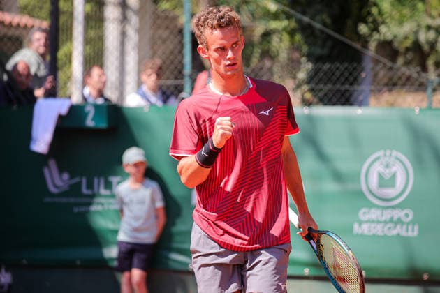 Luca VAN ASSCHE (FRA) during ATP, Tennis Herren Challenger Monza, International Tennis match in Monza, Italy, April 08 2026  Copyright: xRobertaxCorradin IPAxSportx xipa-agency.netx xx IPA_73828260 IPA_Agency_IPA73828260