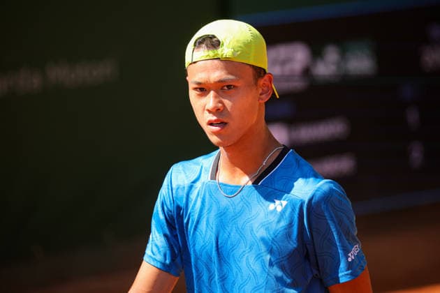 Rei SAKAMOTO (JPN) during ATP, Tennis Herren Challenger Monza, International Tennis match in Monza, Italy, April 08 2026  Copyright: xRobertaxCorradin IPAxSportx xipa-agency.netx xx IPA_73828261 IPA_Agency_IPA73828261