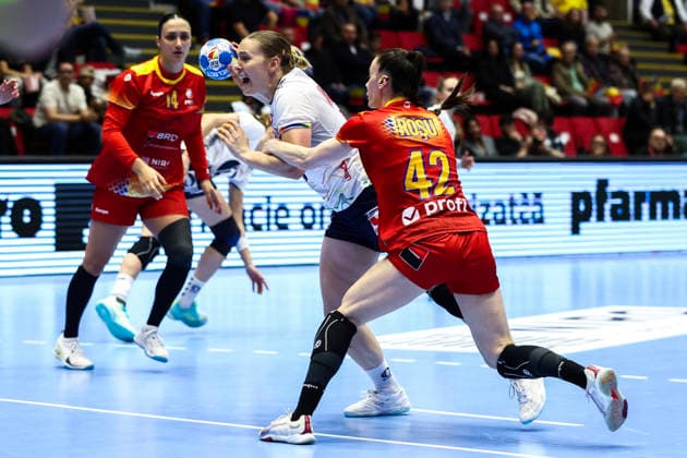 Handball, EHF EURO Cup Romania Norway Bucharest, Romania 20260408 Norway s Malin Larsen Aune before the handball match in the EHF Euro Cup between Romania and Norway at the Polyvalent Hall in Bucharest Photo Nikola Krstic NTB BucureÈ™ti Romania EDITORIAL USE ONLY RESTRICTED USE FOR BETTING COMPANIES  Copyright: xNikolaxKrsticx xNTBx