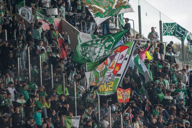 Braga v Real Betis Europa League Fans of Real Betis during the Europa Leage match, between Braga and Real Betis played at Braga Municipal Stadium on April 8, 2026 in Braga, Portugal Braga Portugal Copyright: xAdrianxFernandezx xAgenciaxLOFx