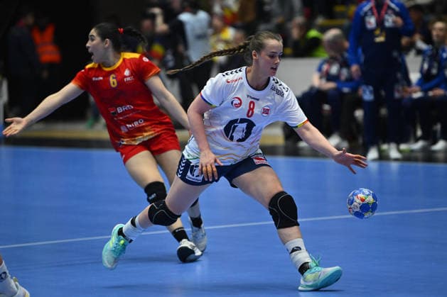 Romania vs Norway, handball women Deila Rushfeldt of Norway plays during the Euro Cup Women 2026 Women™s EHF Euro Cup 2026 between Romania and Norway, in Bucharest, April 08, 2026. Alex Nicodim Imago Images Copyright: xAlexxNicodimx