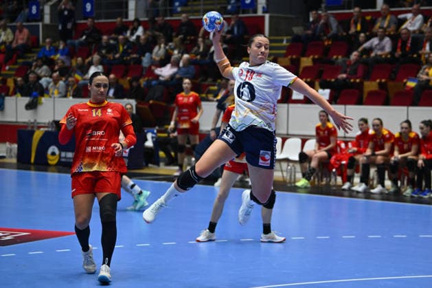 Romania vs Norway, handball women Selma Henriksen of Norway plays during the Euro Cup Women 2026 Women™s EHF Euro Cup 2026 between Romania and Norway, in Bucharest, April 08, 2026. Alex Nicodim Imago Images Copyright: xAlexxNicodimx