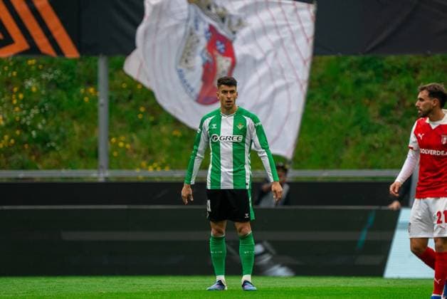 Braga v Real Betis Europa League Real Betis player during the Europa Leage match, between Braga and Real Betis played at Braga Municipal Stadium on April 8, 2026 in Braga, Portugal Braga Portugal Copyright: xAdrianxFernandezx xAgenciaxLOFx