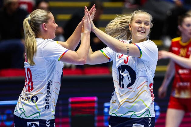Handball, EHF EURO Cup Romania Norway Bucharest, Romania 20260408 Norway s Malin Larsen Aune before the handball match in the EHF Euro Cup between Romania and Norway at the Polyvalent Hall in Bucharest Photo Nikola Krstic NTB BucureÈ™ti Romania EDITORIAL USE ONLY RESTRICTED USE FOR BETTING COMPANIES  Copyright: xNikolaxKrsticx xNTBx
