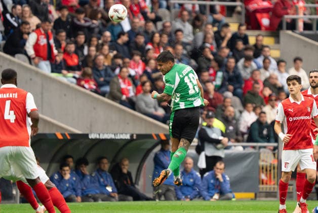 Braga v Real Betis Europa League Real Betis player during the Europa Leage match, between Braga and Real Betis played at Braga Municipal Stadium on April 8, 2026 in Braga, Portugal Braga Portugal Copyright: xAdrianxFernandezx xAgenciaxLOFx