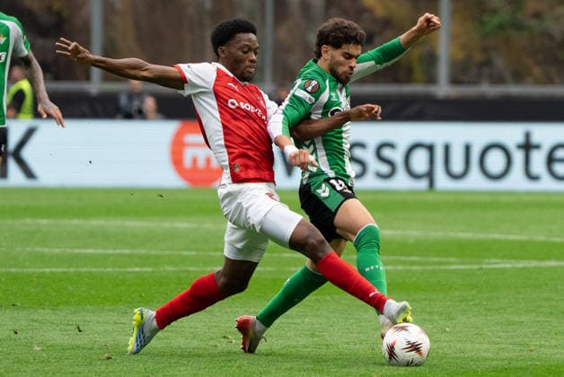 Braga v Real Betis Europa League Players during the Europa Leage match, between Braga and Real Betis played at Braga Municipal Stadium on April 8, 2026 in Braga, Portugal Braga Portugal Copyright: xAdrianxFernandezx xAgenciaxLOFx