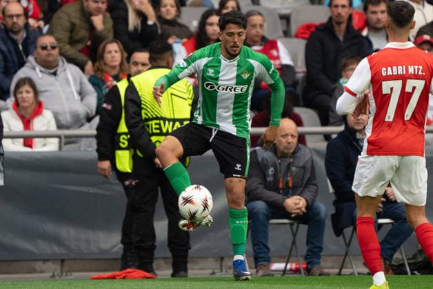 Braga v Real Betis Europa League Real Betis player during the Europa Leage match, between Braga and Real Betis played at Braga Municipal Stadium on April 8, 2026 in Braga, Portugal Braga Portugal Copyright: xAdrianxFernandezx xAgenciaxLOFx