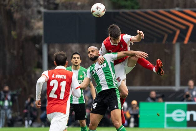Braga v Real Betis Europa League Players during the Europa Leage match, between Braga and Real Betis played at Braga Municipal Stadium on April 8, 2026 in Braga, Portugal Braga Portugal Copyright: xAdrianxFernandezx xAgenciaxLOFx
