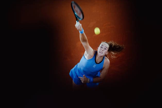 TENNIS - WTA, Tennis Damen Upper Austria Ladies Linz LINZ,AUSTRIA,08.APR.26 - TENNIS - WTA Tour, Upper Austria Ladies Linz. Image shows Mirra Andreeva (RUS).  GEPAxpictures xAlexanderxSolc
