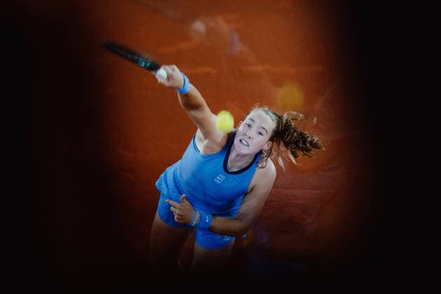 TENNIS - WTA, Tennis Damen Upper Austria Ladies Linz LINZ,AUSTRIA,08.APR.26 - TENNIS - WTA Tour, Upper Austria Ladies Linz. Image shows Mirra Andreeva (RUS).  GEPAxpictures xAlexanderxSolc