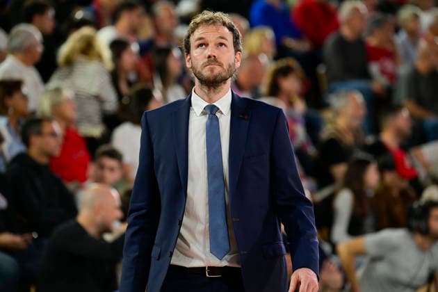 BASKET-BALL : AS Monaco VS LDLC Asvel - Turkish Airlines EuroLeague - 08 04 2026 Pierric Poupet (Coach ASVEL) - Turkish Airlines EuroLeague match between AS Monaco and LDLC Asvel on April 8, 2026 at the Gaston-MÃ decin sports hall in Monaco. MonacoMonaco  Copyright: xWilliamxCannarellax