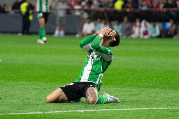 Braga v Real Betis Europa League Real Betis player during the Europa Leage match, between Braga and Real Betis played at Braga Municipal Stadium on April 8, 2026 in Braga, Portugal Braga Portugal Copyright: xAdrianxFernandezx xAgenciaxLOFx