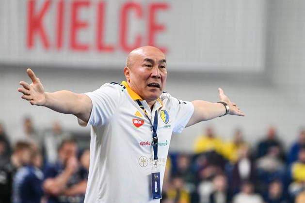 KIELCE 08.04.2026 MECZ PLAY-OFF LIGA MISTRZOW PILKA RECZNA MEZCZYZN SEZON 2025 2026 --- MENS HANDBALL EHF CHAMPIONS LEAGUE SEASON 2025 2026 MATCH: INDUSTRIA KIELCE - OTP BANK-PICK SZEGED TALANT DUJSHEBAEV FOT. MICHAL TRZPIS 400MM.PL NEWSPIX.PL --- newspix.pl 