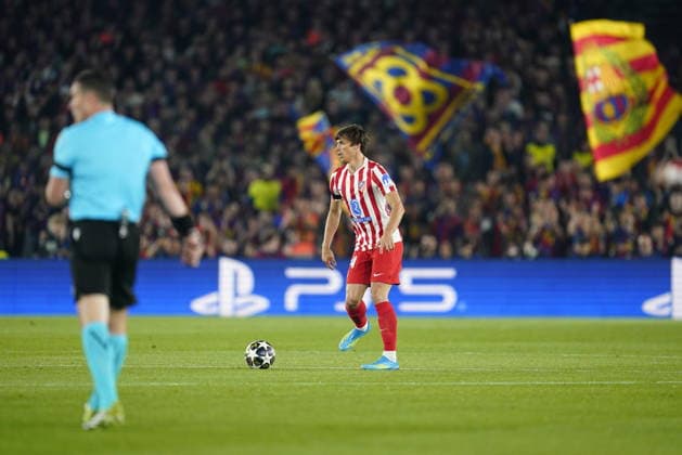 UEFA Champions League match, Quarter-Finals, first leg, between FC Barcelona, Barca and Atletico de Madrid played at Spotify Camp Nou Stadium on April 8, 2026 in Barcelona, Spain. (Photo by Bagu Blanco PRESSINPHOTO) Copyright: xBaguxBlancox xPRESSINPHOTOx
