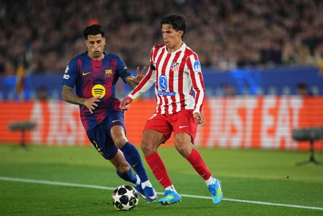 UEFA Champions League match, Quarter-Finals, first leg, between FC Barcelona, Barca and Atletico de Madrid played at Spotify Camp Nou Stadium on April 8, 2026 in Barcelona, Spain. (Photo by Bagu Blanco PRESSINPHOTO) Copyright: xBaguxBlancox xPRESSINPHOTOx
