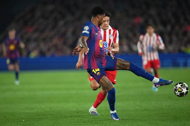 UEFA Champions League match, Quarter-Finals, first leg, between FC Barcelona, Barca and Atletico de Madrid played at Spotify Camp Nou Stadium on April 8, 2026 in Barcelona, Spain. (Photo by Bagu Blanco PRESSINPHOTO) Copyright: xBaguxBlancox xPRESSINPHOTOx