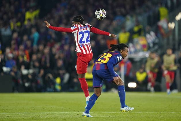 UEFA Champions League match, Quarter-Finals, first leg, between FC Barcelona, Barca and Atletico de Madrid played at Spotify Camp Nou Stadium on April 8, 2026 in Barcelona, Spain. (Photo by Bagu Blanco PRESSINPHOTO) Copyright: xBaguxBlancox xPRESSINPHOTOx