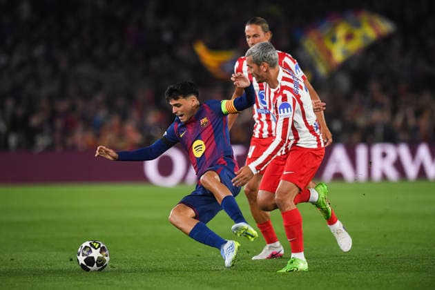 UEFA Champions League 2025 2026 quarter final, FC Barcelona Atletico de Madrid, at Estadio Campo Nou in Barcelona Spain April 08, 2026, Barcelona, Barcelona, Spain Pedri of FC Barcelona during the UEFA Champions League 2025 2026 quarter final, FC Barcelona Atletico de Madrid, at Estadio Campo Nou in Barcelona Spain Barcelona Spain Barcelona Barcelona Spain Copyright: xPACOxLARGOx