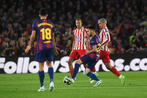 UEFA Champions League 2025 2026 quarter final, FC Barcelona Atletico de Madrid, at Estadio Campo Nou in Barcelona Spain April 08, 2026, Barcelona, Barcelona, Spain Eric Garcia of FC Barcelona during the UEFA Champions League 2025 2026 quarter final, FC Barcelona Atletico de Madrid, at Estadio Campo Nou in Barcelona Spain Barcelona Barcelona Barcelona Spain Copyright: xPACOxLARGOx