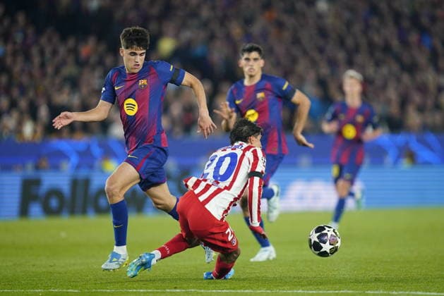 UEFA Champions League match, Quarter-Finals, first leg, between FC Barcelona, Barca and Atletico de Madrid played at Spotify Camp Nou Stadium on April 8, 2026 in Barcelona, Spain. (Photo by Bagu Blanco PRESSINPHOTO) Copyright: xBaguxBlancox xPRESSINPHOTOx