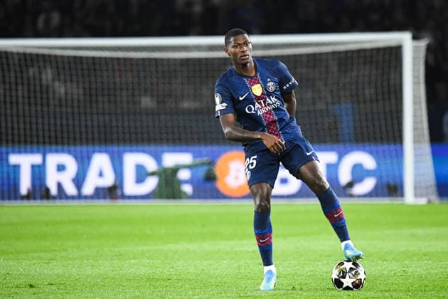 FOOTBALL : Paris Saint Germain vs Liverpool FC - Ligue des Champions - Quart de Finale - Match Aller - 08 04 2026 Nuno Mendes (Paris SG) ParisFrance  Copyright: xBaptistexAutissierx