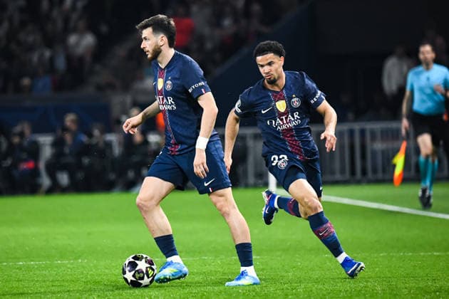 FOOTBALL : Paris Saint Germain vs Liverpool FC - Ligue des Champions - Quart de Finale - Match Aller - 08 04 2026 Khvicha Kvaratskhelia (Paris SG) Warren Zaire-Emery (Paris SG) ParisFrance  Copyright: xBaptistexAutissierx