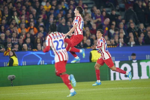 UEFA Champions League match, Quarter-Finals, first leg, between FC Barcelona, Barca and Atletico de Madrid played at Spotify Camp Nou Stadium on April 8, 2026 in Barcelona, Spain. (Photo by Bagu Blanco PRESSINPHOTO) Copyright: xBaguxBlancox xPRESSINPHOTOx