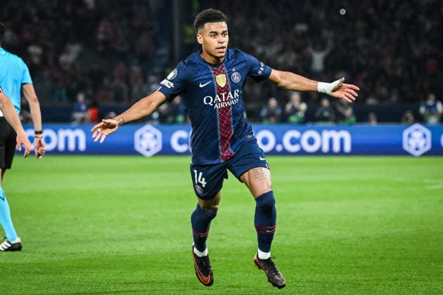 April 8, 2026, Paris, France, France: Desire DOUE of PSG celebrates his goal during the UEFA Champions League match between Paris Saint-Germain and Liverpool FC at Parc des Princes Stadium on April 08, 2026 in Paris, France. Paris France - ZUMAm308 20260408_zsp_m308_003 Copyright: xMatthieuxMirvillex